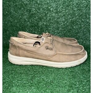 Hey Dude Welsh Grip Shoes Duster Mens Size 9 Brown Slip On Comfy Loafer Sneakers